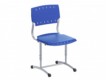 Стул ученический, регулируемый, на плоскоовальной трубе, сиденье Пластик. Рост.гр.№5-7  – портал поставщиков НСППО - 1
