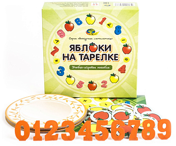 ЯБЛОКИ НА ТАРЕЛКЕ (учебно-игровое пособие серия Нескучная математика) – портал поставщиков НСППО - 2
