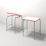 Стол ученический регулируемый по высоте и наклону столешницы СТ-02-750РУП2М