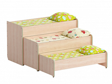 Кровать трехуровневая  раздвижная детская – портал поставщиков НСППО - 6